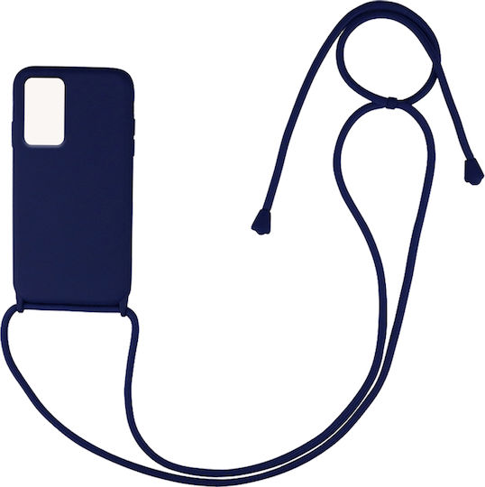 Sonique Carryhang Umschlag Rückseite Silikon 0.5mm mit Band Dark Blue (Redmi Note 11 Pro 4G/5G / Redmi Note 12 Pro 4G)