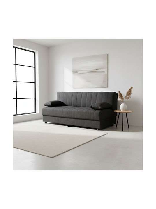 Andri Dreisitzer Sofa Sofa mit Stauraum Dark gr...