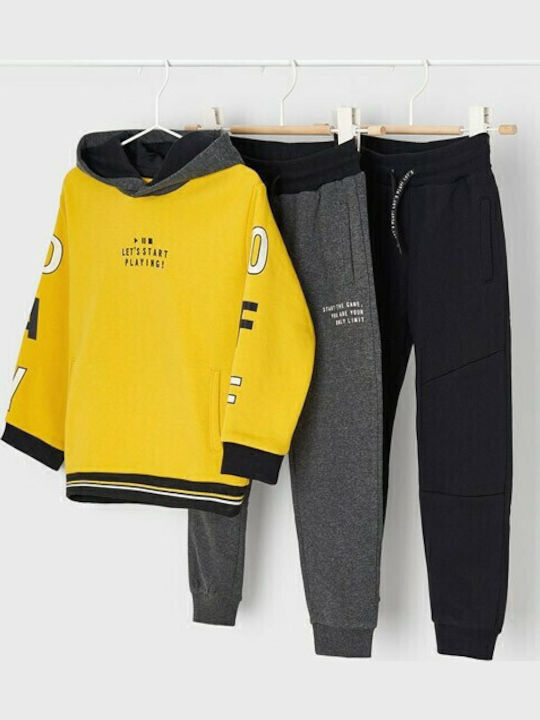 Kinder Sweatpants Set - Jogginganzug Gelb 3Stück