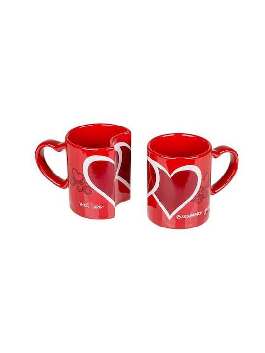 Ceramic Cup Red 2pcs