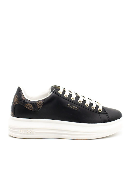 Guess Vibo Γυναικεία Sneakers Μαύρα