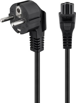 Powertech Schuko - IEC C13 Cable 1.5m Μαύρο 10τμχ (CAB-P029)