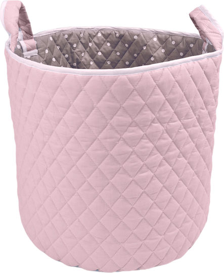 Baby Star Children's Storage Basket made of Fabric Pink 40x40cm 1pcs