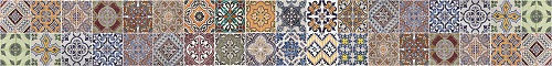 Dekorativer Aufkleber Wand Azulejos Küchenbordüre 1Stück 195x23.5cm Ango