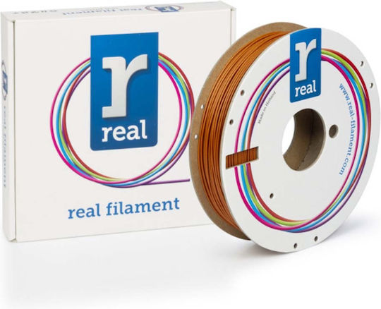 Real Filament PLA 3D Принтер Филамент 1.75мм Искрящ Кварцов Оранжев 0.5кг 1бр Макарa