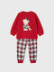 Mayoral Kids' Pajamas Winter Cotton Red Ecofriends