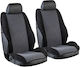 Towel Seat Covers Set 2pcs Gray / Black