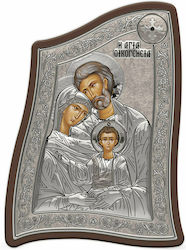 Slevori Image Holy Family Silver 15x21cm