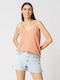 Only Women's Summer Blouse Sleeveless Pink