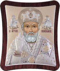 Slevori Sfântul Nicolae Argint 21x25 cm