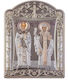 Slevori Εικόνα Heiliger Spyridon Silber 29x39cm