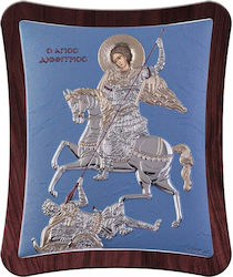 Slevori Sfântul Dumitru Argint 21x25 cm Slevori Sfântul Dumitru Argint 21x25 cm