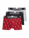 Men's Boxers Red/Black/Grey 3Pack