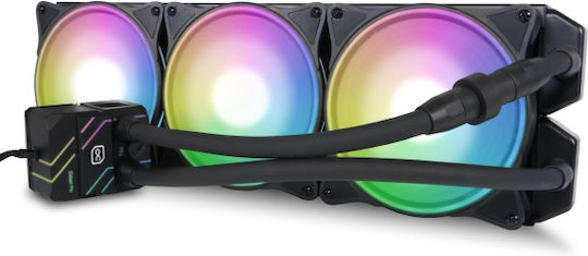 Alphacool Eisbaer Pro Aurora 420 Υδρόψυξη AIO CPU με 3 Ανεμιστήρες 140mm και RGB Φωτισμό