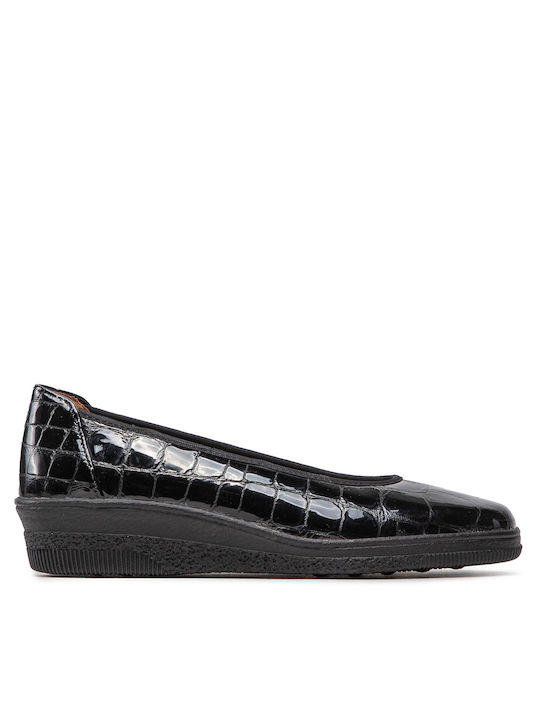 Gabor Patent Leather Ballerinas Black
