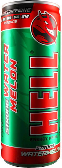 Hell Strong Energy-Drink Wassermelone mit Kohlensäure in Kiste 500ml