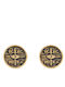 Sava Jewellery Σκουλαρίκια Καρφωτά από Ασήμι Επιχρυσωμένα