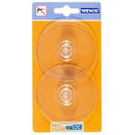 Wenko Plastic Hanger Kitchen Hook with Sticker Transparent 2pcs 54814100