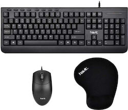Havit KB540CM+ 2in1 Set tastatură și mouse UK