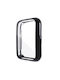 Silicone Case with Glass in Black color for Huawei Watch Fit 2