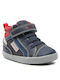 Geox Kids Sneakers High with Scratch Navy Blue