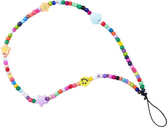 Hurtel Lanyard Pendant String Beads Pattern 4 Λουράκι Λαιμού για Κινητά Πολύχρωμο