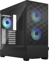 Fractal Design Pop Air Gaming Midi Tower Computer Case with Window Panel and RGB Lighting Black TG Clear Tint