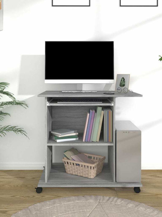 Computer Office Wooden Gray 80x50x75cm
