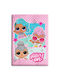 Aymax Blanket Cot LOL Surprise Glitter On Fleece Pink 100x140cm