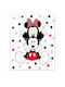 Disney Κουβέρτα Fleece Mickey Mouse Funny Λευκή 100x140εκ.