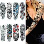 Extra Large Full Arm Sticker Tattoos 8 Sheets