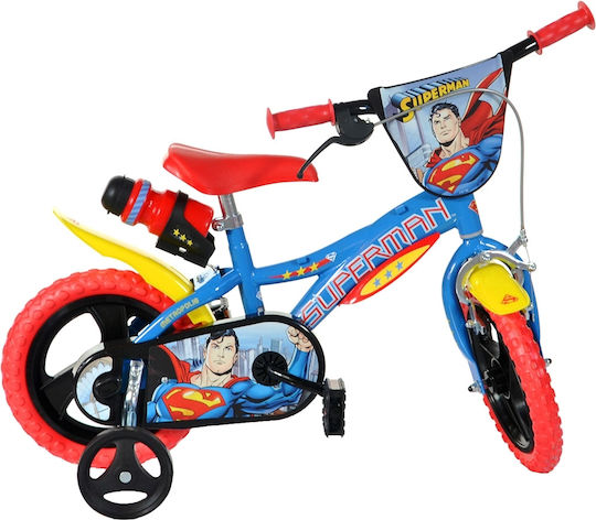 Dino Bikes Superman 12" Παιδικό Ποδήλατo BMX Μπλε