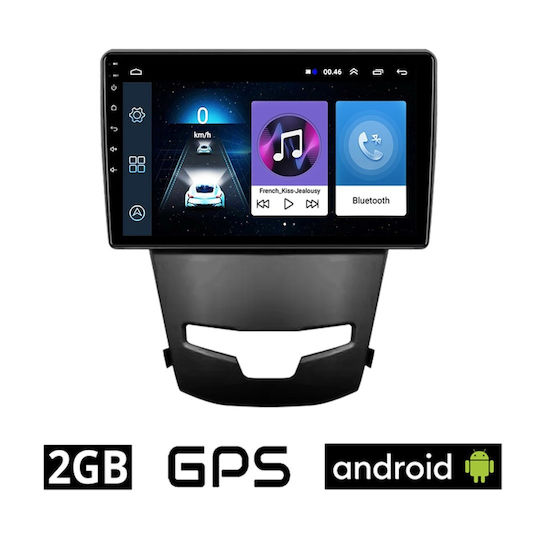 Car Audio System for Opel Combo Daewoo Korando Ssangyong Korando Korando 2014 (Bluetooth/USB/AUX/WiFi/GPS/Apple-Carplay/Android-Auto) with Touch Screen 9"