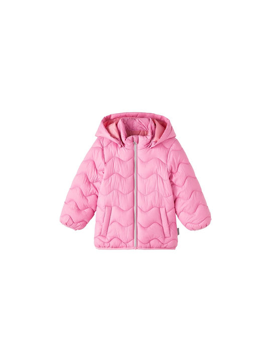 Name It Kids Quilted Jacket short Hooded Pink