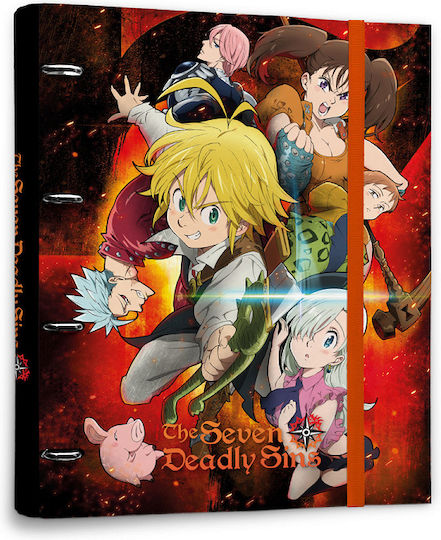 Grupo Erik Ντοσιέ με 4 Κρίκους για Χαρτί A4 Πολύχρωμο The Seven Deadly Sins