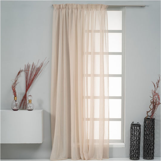 Artisti Italiani Κουρτίνα με Τρέσα Dolly Μπεζ 300x270εκ. Artisti Italiani Κουρτίνα με Τρέσα Dolly Μπεζ 300x270εκ.