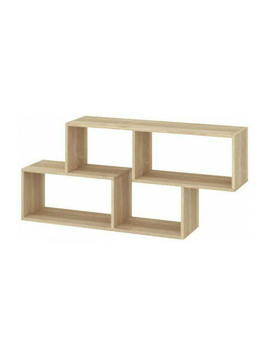 Wall shelf BOOKSHELF-7 sonoma 120x25x55cm