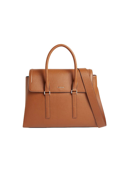 Calvin Klein Women's Bag Tote Hand Tabac Brown