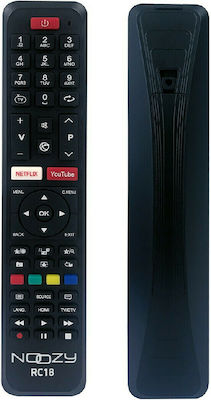 Noozy Compatible Remote Control RC18 for Τηλεοράσεις F&U , Telefunken , Turbo-X and Vestel