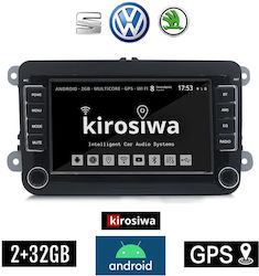 Kirosiwa Ηχοσύστημα Αυτοκινήτου για Seat / Skoda / VW (Bluetooth/USB/WiFi/GPS) με Οθόνη Αφής 7"