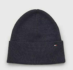 Tommy Hilfiger Ribbed Beanie Cap Navy Blue AW0AW13819-DW6