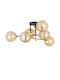 ArteLibre Mar Ceiling Light Gold Ball For 6 Bulbs E27 70x35cm