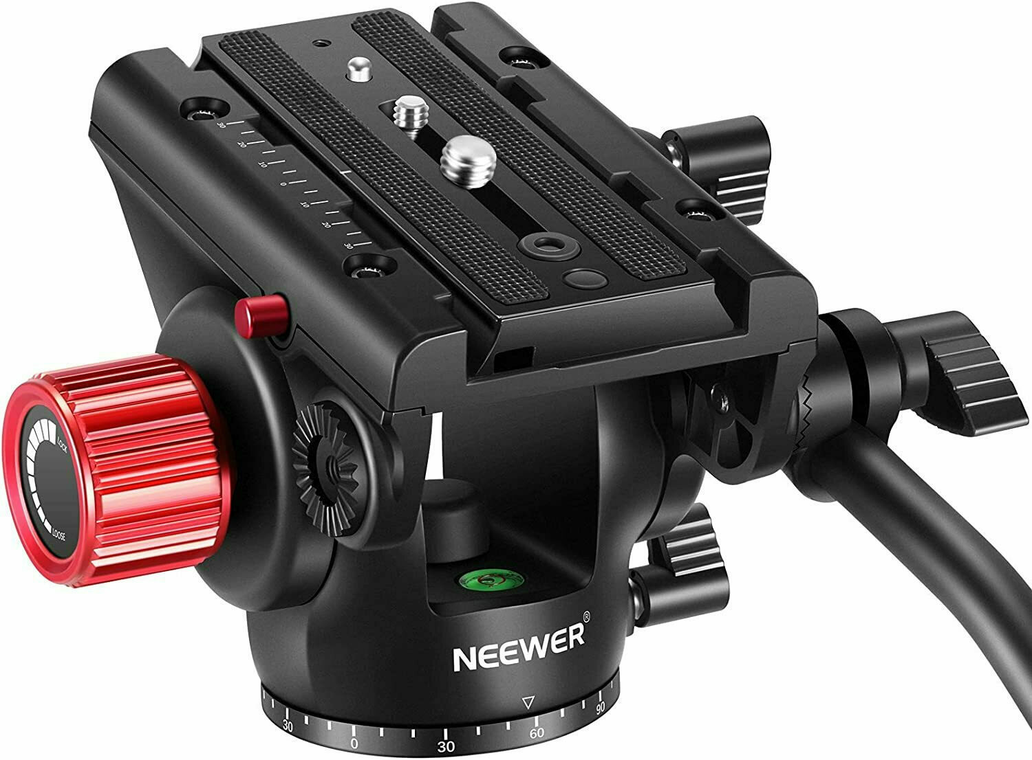 Neewer Fluid Drag Pan Head with Sliding Plate Κεφαλή Φωτογραφική