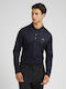 Guess Men's Long Sleeve Blouse Polo Smart Blue