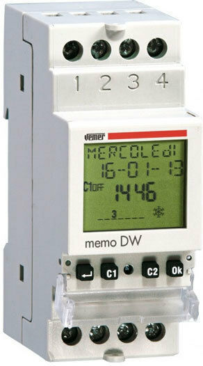 Vemer Memo DW Digital Time Delay Relay Weekly With Standby 3 Years