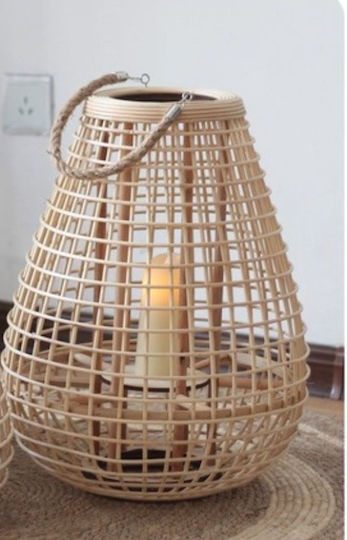 Lalos Fiji Laterne Bamboo Bodenmontage Braun 38x38x48cm 1Stück