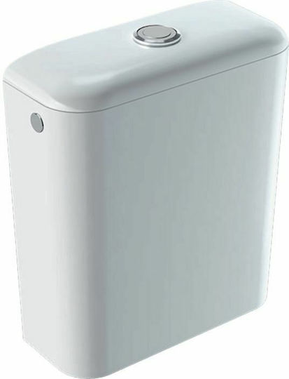 Geberit Icon Wall Mounted Plastic High Pressure Rectangular Toilet Flush Tank White