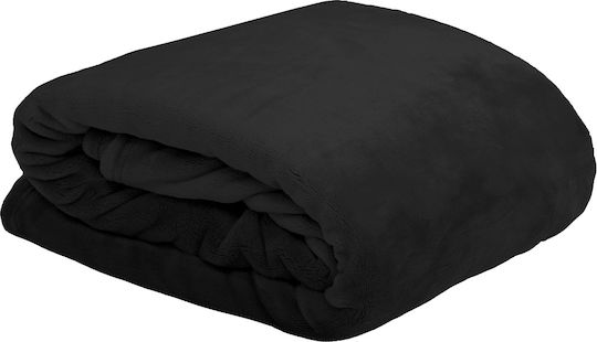 S-F Doudou Ριχτάρι Πολυθρόνας Fleece 130x160εκ. Noir
