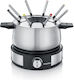 Severin Electric Stainless Steel Fondue Pot for 8 Persons Silver