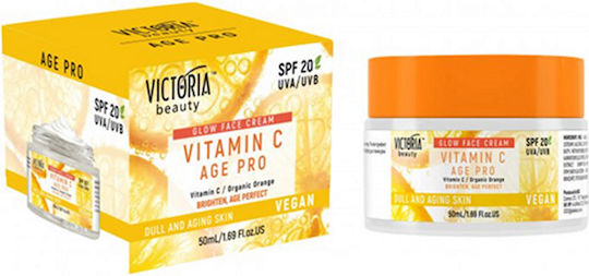 Victoria Beauty Age Pro Ενυδατική Κρέμα Προσώπου Ημέρας με SPF20 & Βιταμίνη C 50ml
